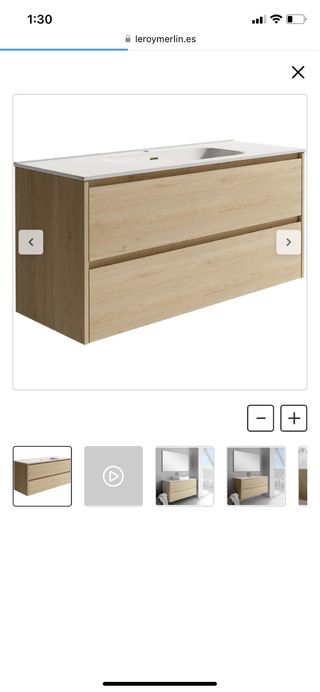 Mueble de baño Leroy Merlin madera nuevo en caja