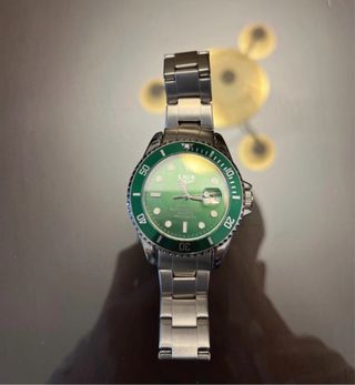 Reloj LIGE Verde y Plateado