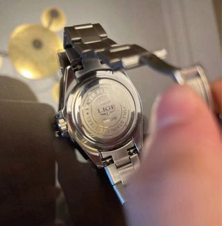 Reloj LIGE Verde y Plateado