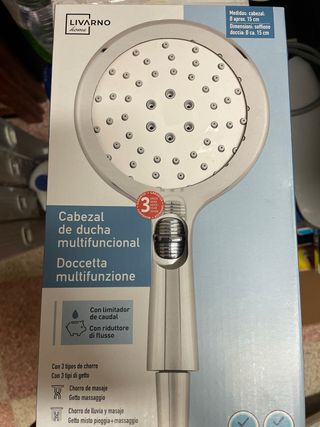 Soffione doccia multifunzione Livarno Home e tubo