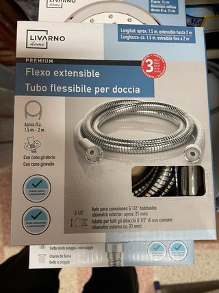 Soffione doccia multifunzione Livarno Home e tubo