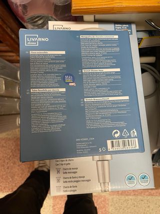 Soffione doccia multifunzione Livarno Home e tubo