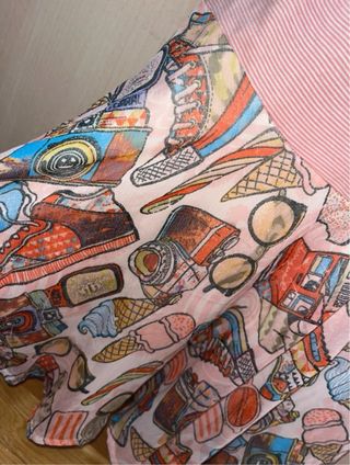 Vestido Desigual rosa con purpurina