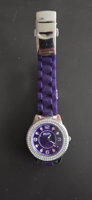 Reloj Folli Follie Morado y Plateado