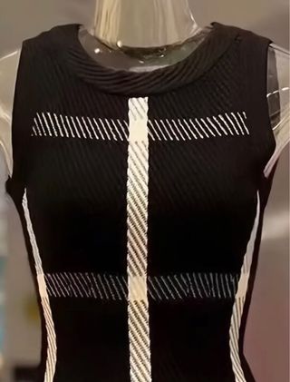 Abito a tubino fantasia a quadri