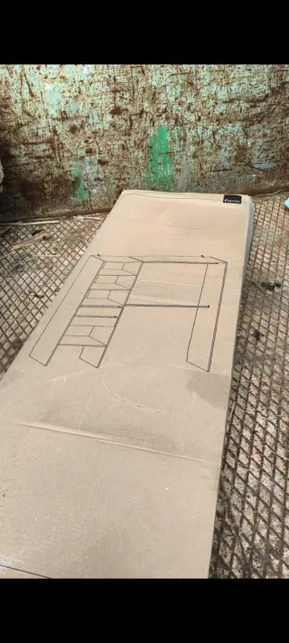 Armario blanco y gris