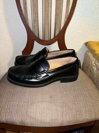 Mocasines mango  Negro Hombre