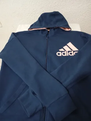 Sudadera Adidas Azul y Rosa Mujer