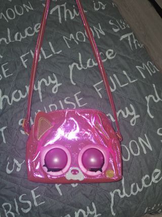 Bolso infantil interactivo gatito rosa