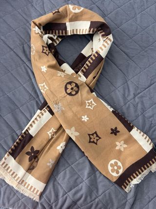 Bufanda  Beige y Marrón