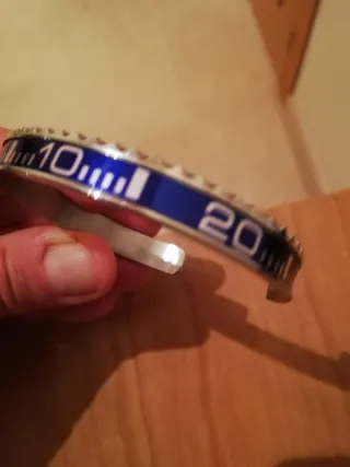 Pulsera Bisel Estilo Rolex Azul