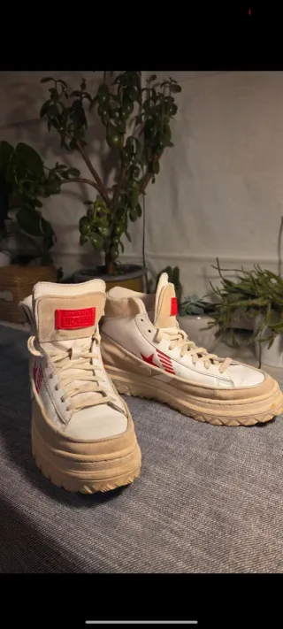 Converse Piel Beige/Blanco Años 90