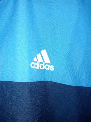 Sudadera Adidas Vintage Azul Marino y Celeste
