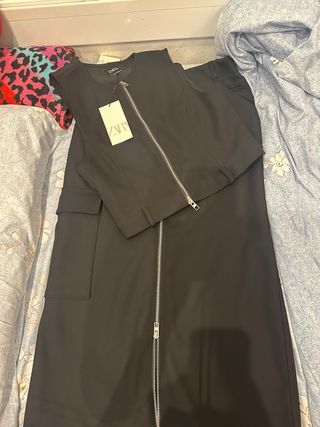 Conjunto falda y top Zara negro