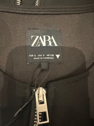 Conjunto falda y top Zara negro