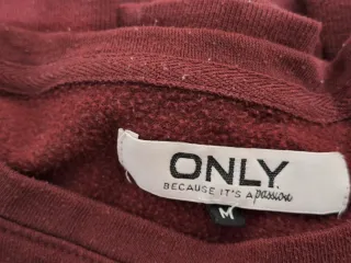 Sudadera granate Only