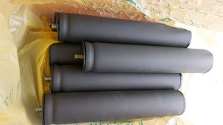 Base tapizada de 6 patas y 4 válvulas ventilación