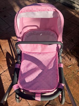 Carrello per bambole 3 in 1 rosa