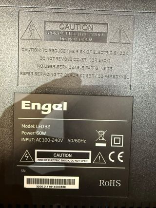 Televisor Engel LED 32 60hz Negro