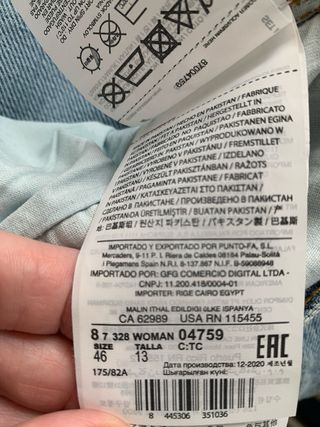 Pantalones vaqueros Mango talla 46