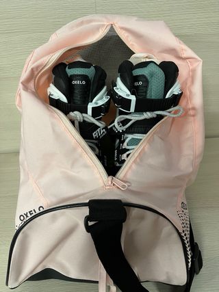 Pattini Oxelo Junior con Borsa Rosa