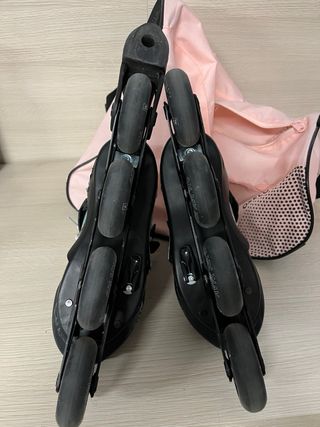 Pattini Oxelo Junior con Borsa Rosa