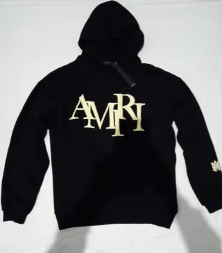 Felpa Amiri nera con logo