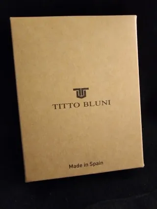 Billetera Titto Bluni Piel Marrón Nueva