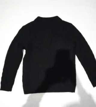 Maglione Casablanca nero con logo