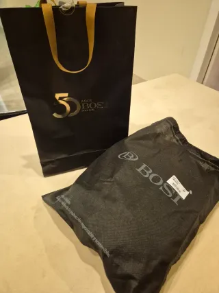 Borsa a tracolla uomo BOSI in pelle marrone