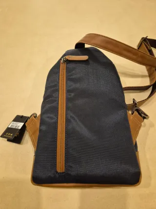 Borsa a tracolla uomo BOSI in pelle marrone