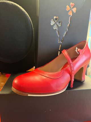 Tacones Flamenco Piel Talla 40