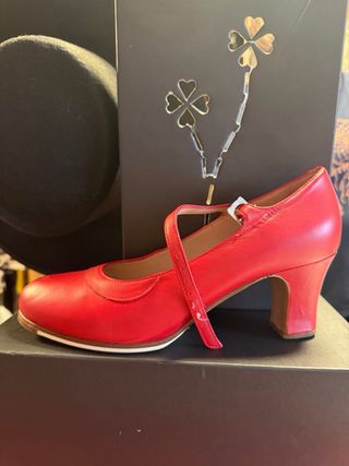 Tacones Flamenco Piel Talla 40