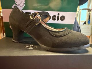 Tacones Flamenco Profesional Talla 39 Negro