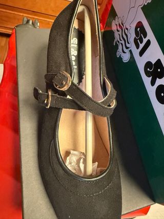 Tacones Flamenco Profesional Talla 39 Negro