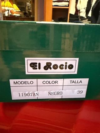 Tacones Flamenco Profesional Talla 39 Negro