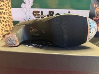 Tacones Flamenco Profesional Talla 39 Negro