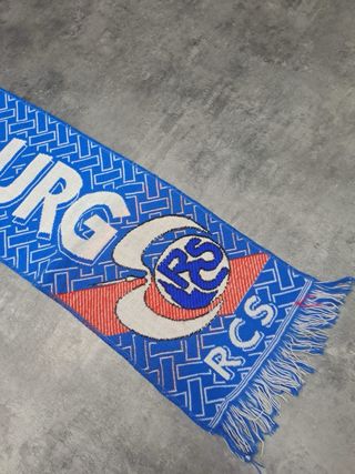 Bufanda RC Strasbourg Vintage 90s Francia Futbol