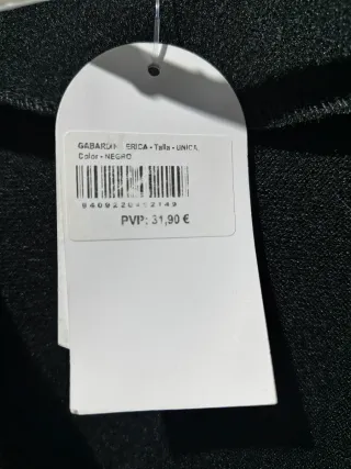 Abrigo largo gabardina negro