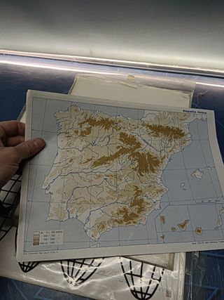 lote de MAPAS ESCOLARES, EDITORIAL TEIDE , descatalogados