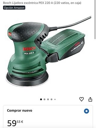 Lijadora Bosch PEX 220 A excéntrica