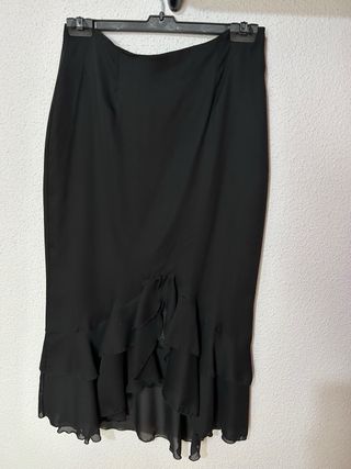 Conjunto fiesta top lentejuelas y falda talla XL