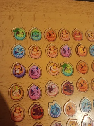 50 Acrílicos de Pokémon