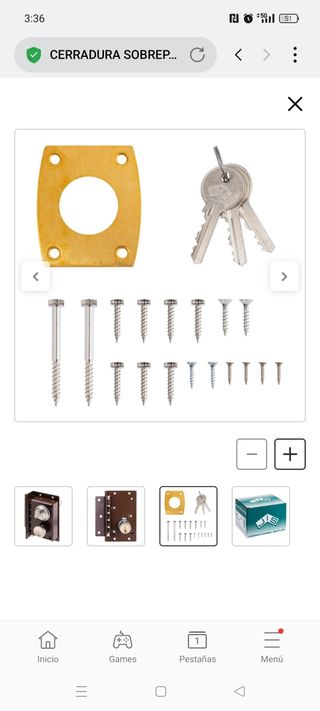 Cerradura JIS240 Izquierda Sobreponer