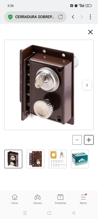 Cerradura JIS240 Izquierda Sobreponer