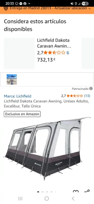 Avance Lichfield Dakota Caravan