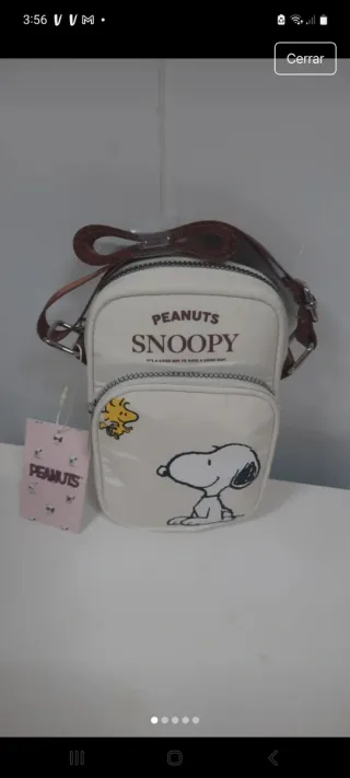 Bolso Peanuts Snoopy bandolera nuevo