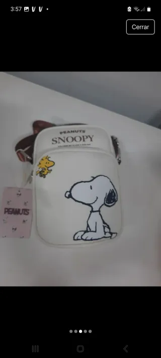 Bolso Peanuts Snoopy bandolera nuevo
