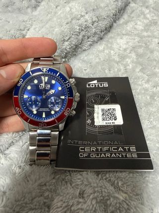 Reloj Lotus Connected Azul y Plateado