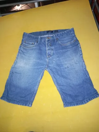 Pantalón corto vaquero Pull&Bear azul